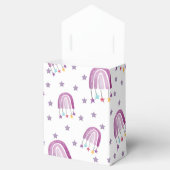 Lila Rainbow Baby Dusche Vielen Dank Geschenkschachtel (Geöffnet)