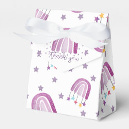 Lila Rainbow Baby Dusche Vielen Dank Geschenkschachtel