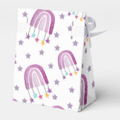 Lila Rainbow Baby Dusche Vielen Dank Geschenkschachtel (Rückseite)