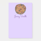 Lila Rainbow-Chip-Cookie Personalisierter Pfosten Post-it Klebezettel (Vorderseite)