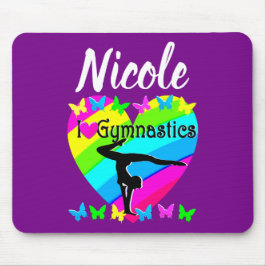 LILA RAINBOW I LIEBE GYMNASTICS-DESIGN MOUSEPAD