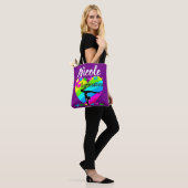 LILA RAINBOW I LIEBE GYMNASTICS-DESIGN TASCHE (Am Model)