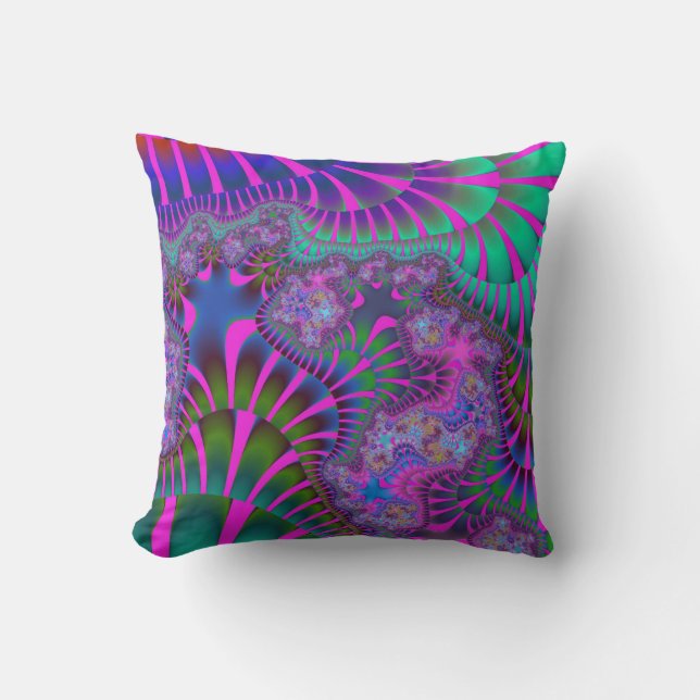 Lila Rainbow Melt Kissen (Vorderseite)