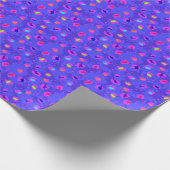 Lila Rainbow Neon Leopard-Papier Geschenkpapier (Ecke)