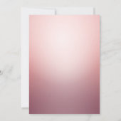 Lila Rainbow Ombre Einladung (Rückseite)