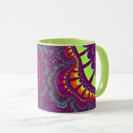 Lila Rainbow Remix Tasse (VorderseiteRechts)