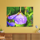 Lila Raindrops Leinwanddruck (Insitu (Wohnzimmer))