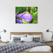 Lila Raindrops Leinwanddruck (Insitu (Schlafzimmer))