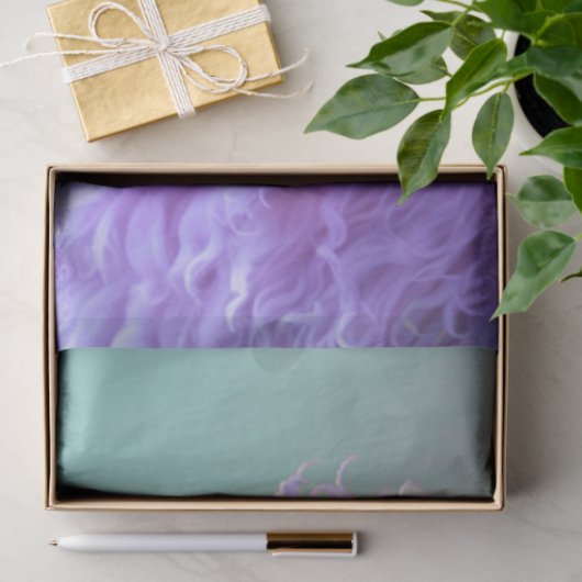 Lila Ram-Blasebalgummi-Dekouapier Seidenpapier (Geschenk)