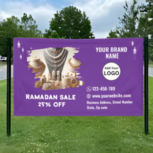 Lila Ramadan-Banner für Verkaufsankündigung Banner