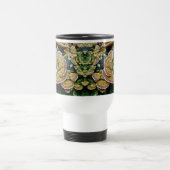 Lila Randlage Fungus Coordinated Items Reisebecher (Mittel)