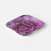 Lila Ranunculus Pappteller (Gewinkelt)