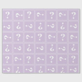 Lila Rätsel Geschenkpapier (Flach)