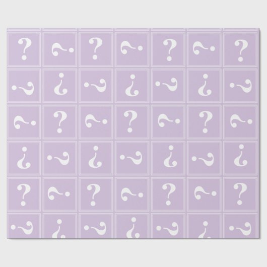 Lila Rätsel Geschenkpapier (Flach)