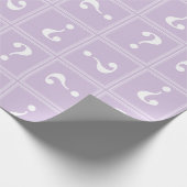 Lila Rätsel Geschenkpapier (Ecke)