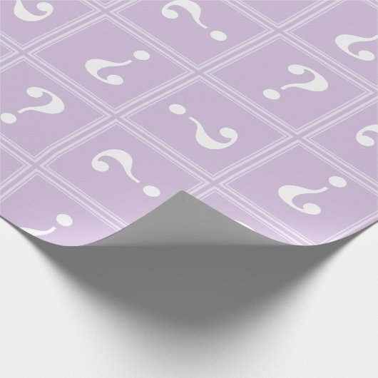 Lila Rätsel Geschenkpapier (Ecke)