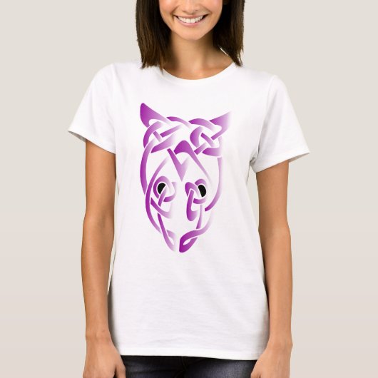 Lila Ratten-Knoten T-Shirt (Vorderseite)
