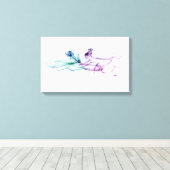 Lila Rauch Leinwanddruck (Insitu (Holzboden))