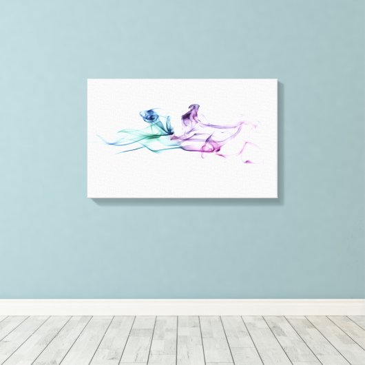 Lila Rauch Leinwanddruck (Insitu (Holzboden))