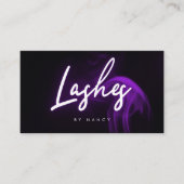 Lila Rauch Neon Lashes Visitenkarte (Vorderseite)