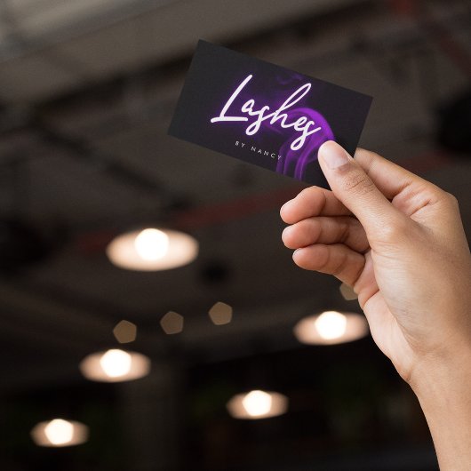 Lila Rauch Neon Lashes Visitenkarte
