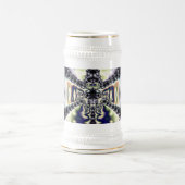 Lila Raum Bierglas (Mittel)