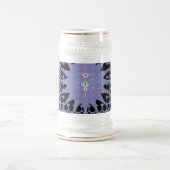 Lila Raum Bierglas (Mittel)