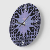 Lila Raum Große Wanduhr (Winkel)