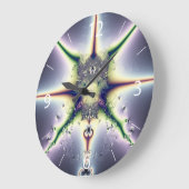 Lila Raum Große Wanduhr (Winkel)