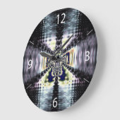 Lila Raum Große Wanduhr (Winkel)