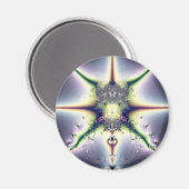 Lila Raum Magnet (Vorderseite/Rückseite)