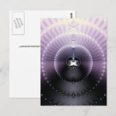 Lila Raum Postkarte (Vorne/Hinten)
