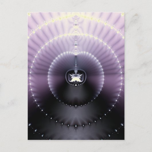 Lila Raum Postkarte (Vorderseite)