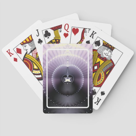 Lila Raum Spielkarten (Rückseite)