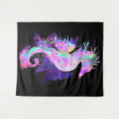 Lila Raumfahrtaktivum Wandteppich (Vorderseite (Horizontal))