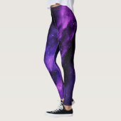 Lila Raumgalaxie Leggings (Links)