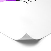 lila Raupe Poster (Ecke)