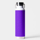 Lila Rauschen Textur Wasserflasche Trinkflasche (Vorne)
