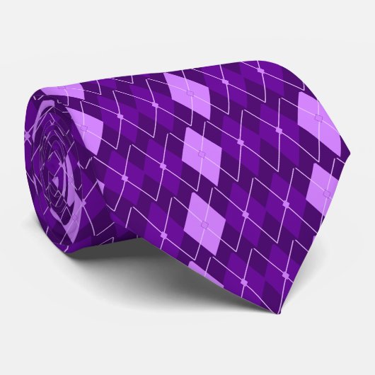 Lila Raute Krawatte (Gerollt)