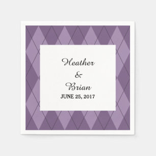 Lila Raute Papier Napkins Serviette