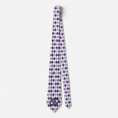 Lila Raute Pattern Game Day Neck Tie Krawatte (Vorderseite)