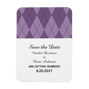 Lila Raute Save the Date Flexi Magnet