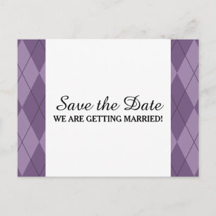 Lila Raute Save the Date Postkarte