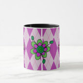 Lila Rauten-Marienkäfer Tasse (Zentrum)