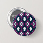 Lila Rauten-Muster-Knopf Button (Vorne & Hinten)