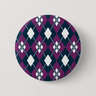 Lila Rauten-Muster-Knopf Button