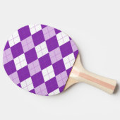 Lila Rauten-Muster Tischtennis Schläger (Seitenansicht)