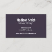 Lila Rauten-Muster Visitenkarte (Rückseite)