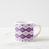 Lila Rautenmuster Espressotasse (Rechts)