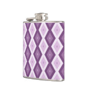 Lila Rautenmuster Flachmann (Links)